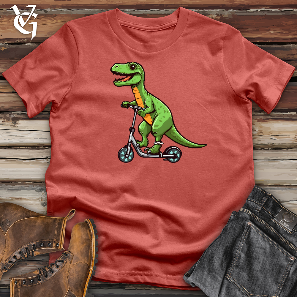Dinosaur On Skates Cotton Tee