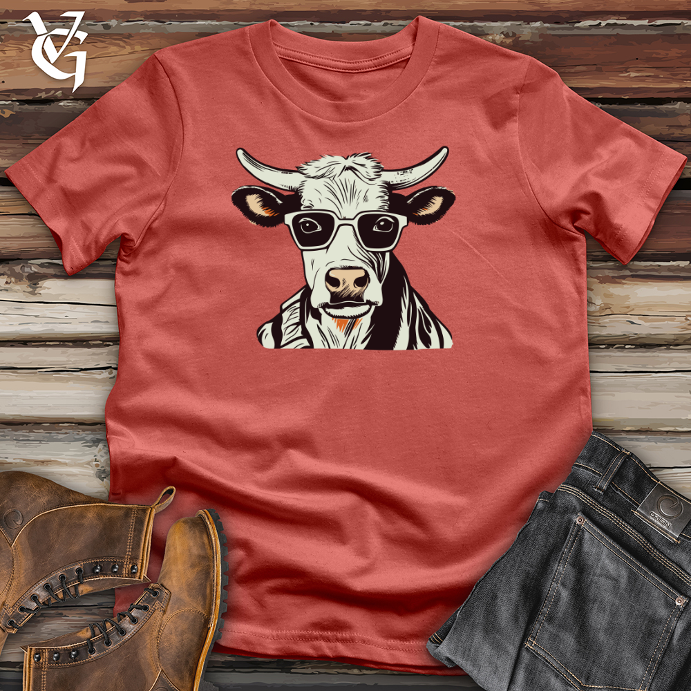 Retro Maverick Moo 01 Cotton Tee