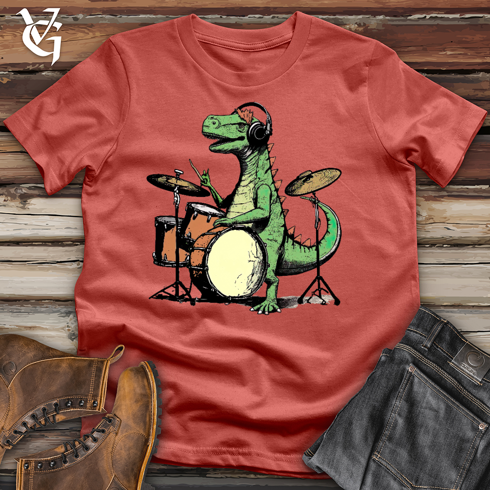 Rock And Roll Dino Cotton Tee