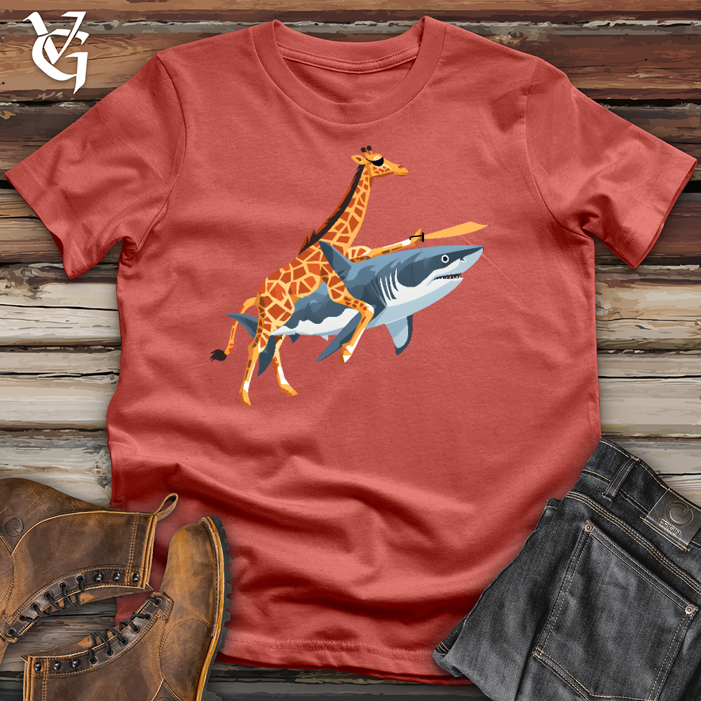 Giraffe Shark Plane Cotton Tee