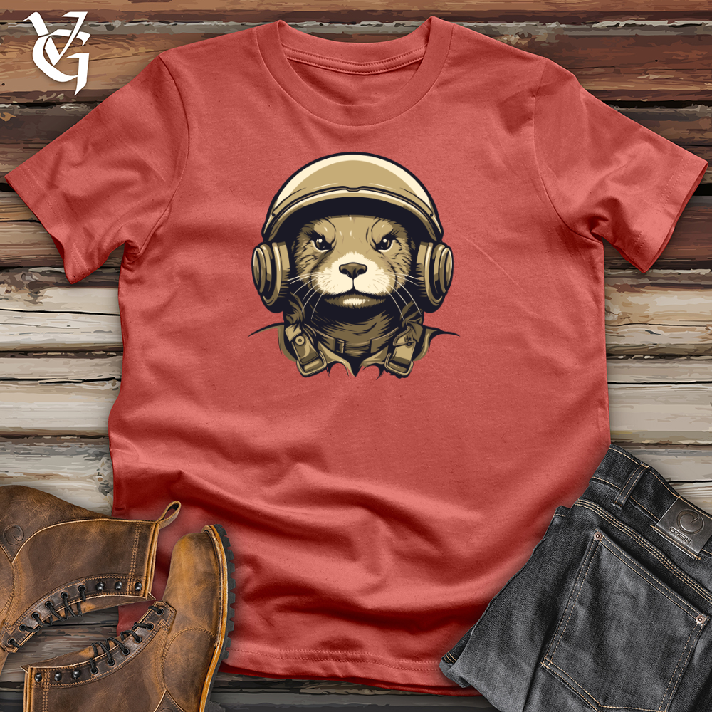 Army Helmeted Otter Vigilance Cotton Tee