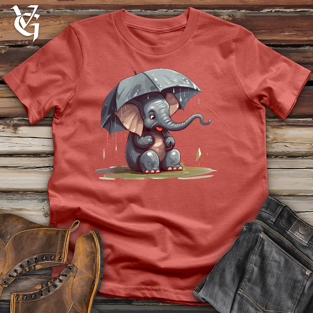 Elephant In a Deluge Cotton Tee