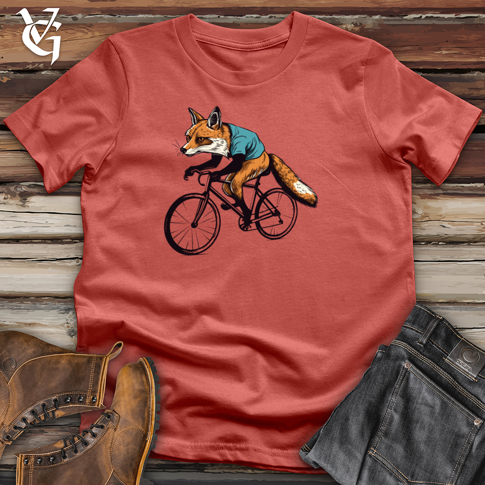 Retro Rider Fox Cotton Tee