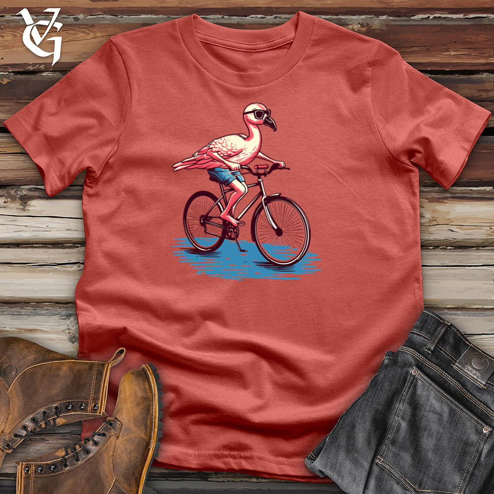 Flamingo Glide Ride Cotton Tee