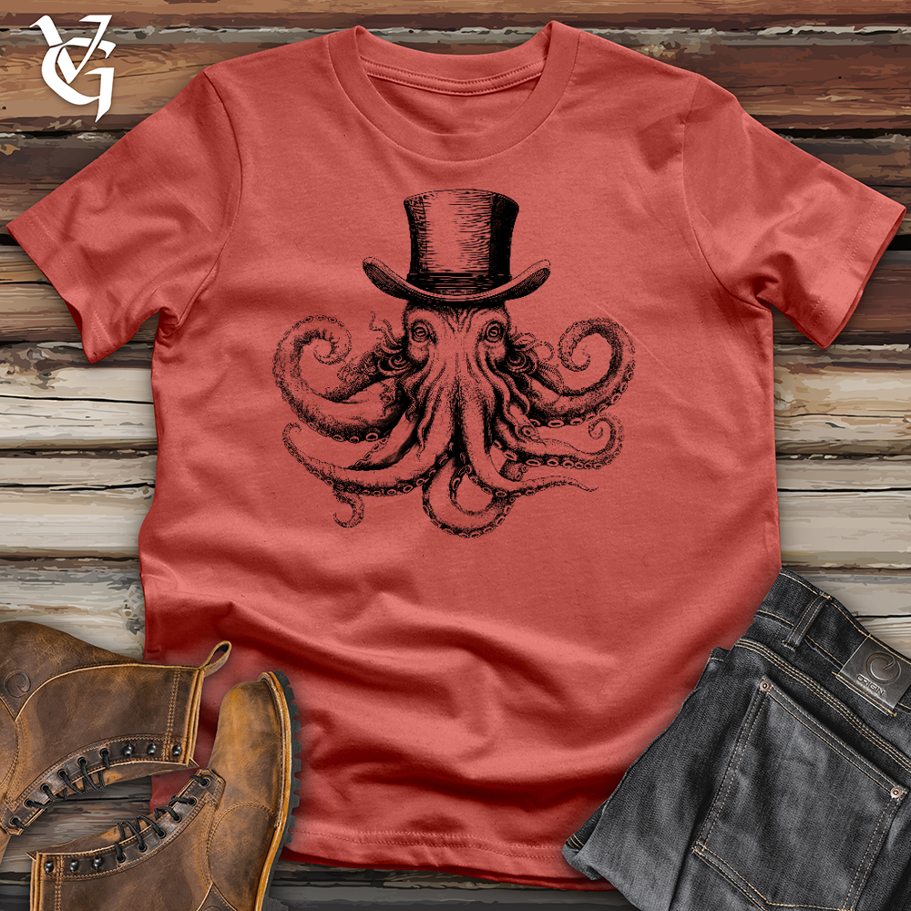 Top Hat Octopus Cotton Tee