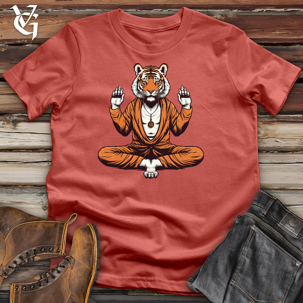 Tiger Doing Yoga Cotton Tee