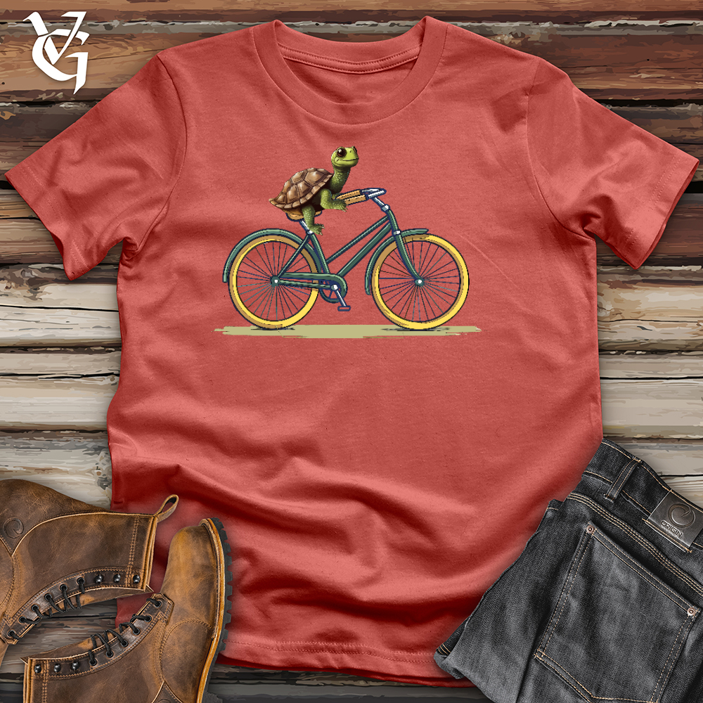 Turtle Cyclist Cotton Tee