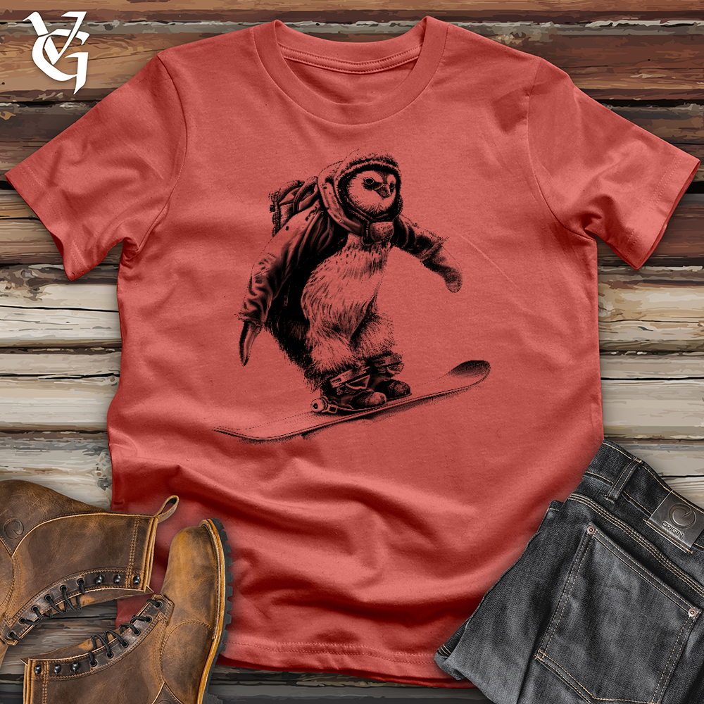 Penguin On Skates Cotton Tees