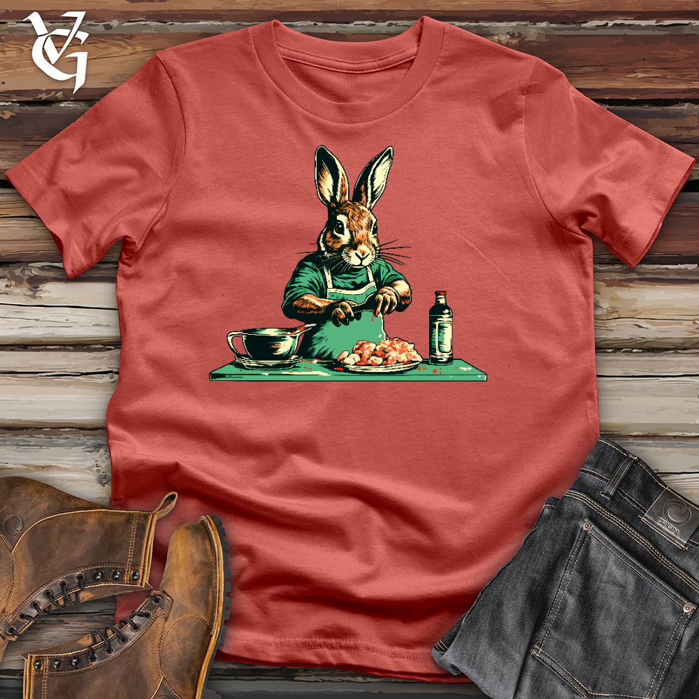 Rabbit Preparing Food Cotton Tee