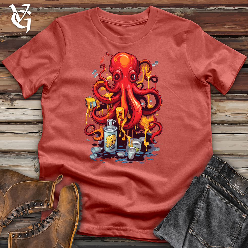 Octopus Graffiti Cotton Tee