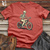 Whimsical Trike Skeleton Cotton Tee