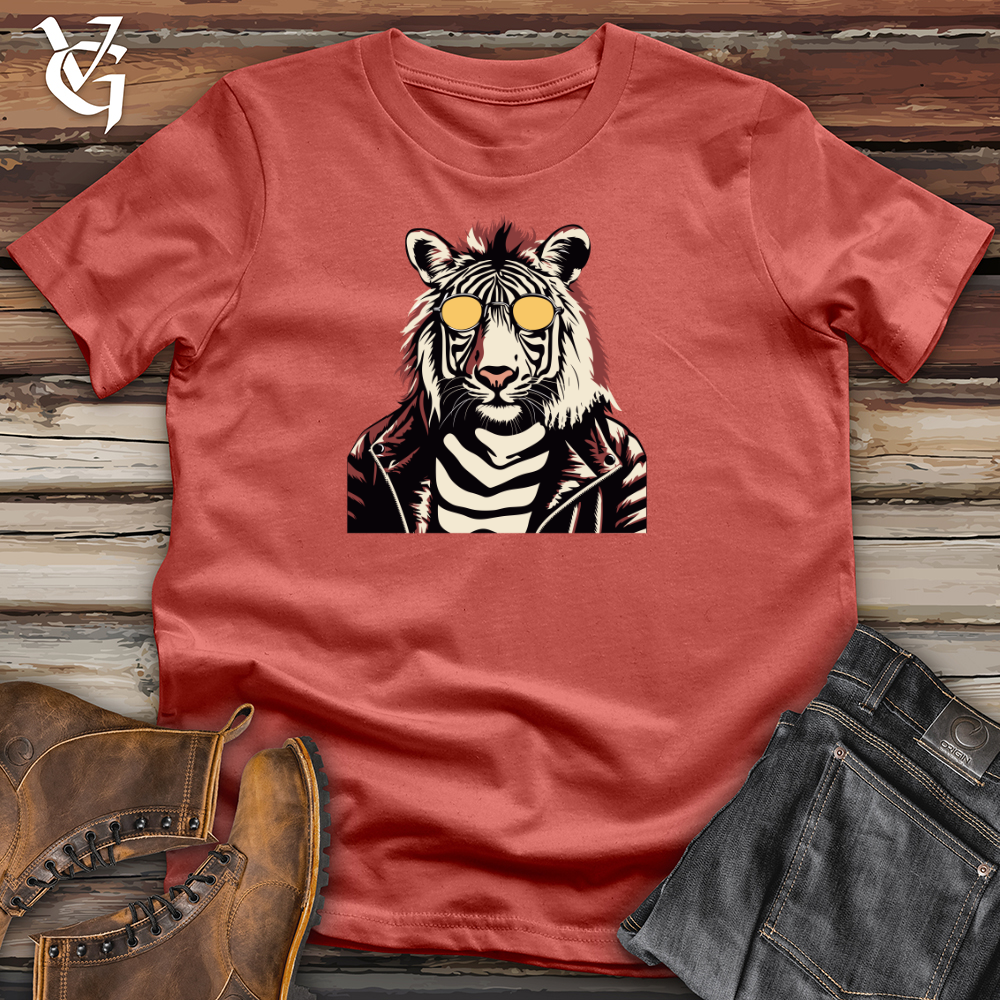 Vintage Zebra Glam Cotton Tee