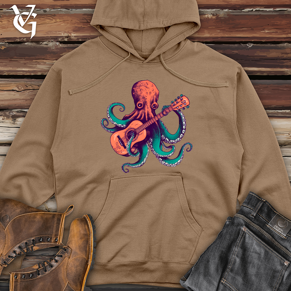 Octopus Guitarist Midweight Hooded Sweatshirt
