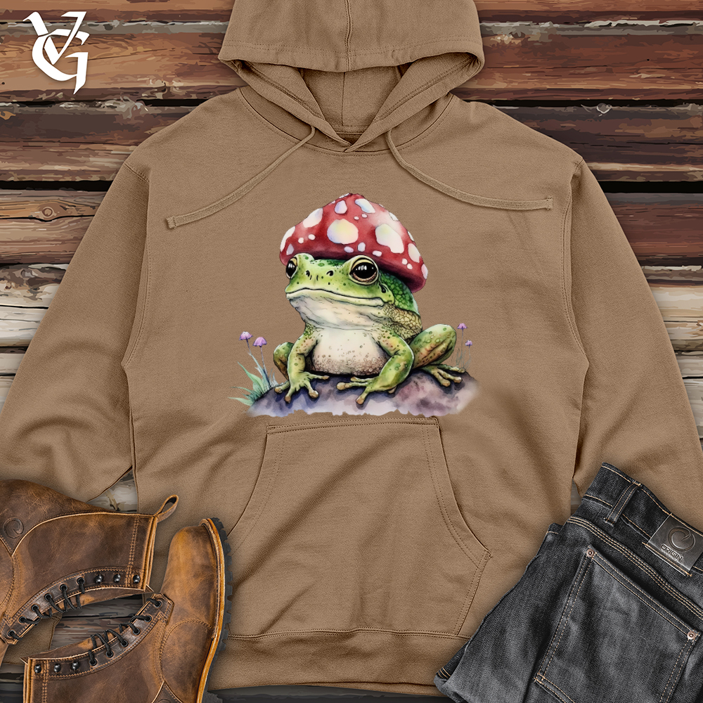 Frog Mushroom Head Midweight Hooded Sweatshirt