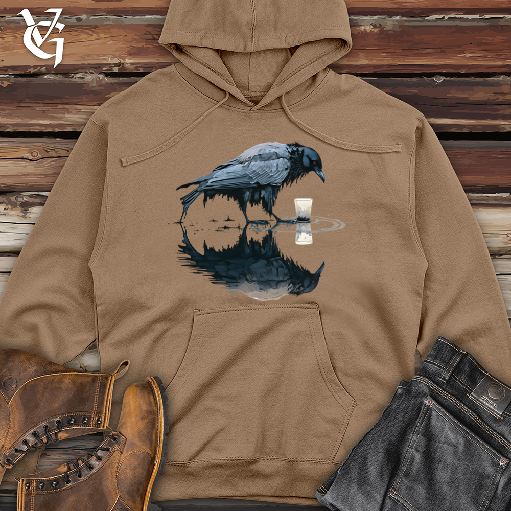 Raven Reflection  Midweight Hooded Sweatshirt
