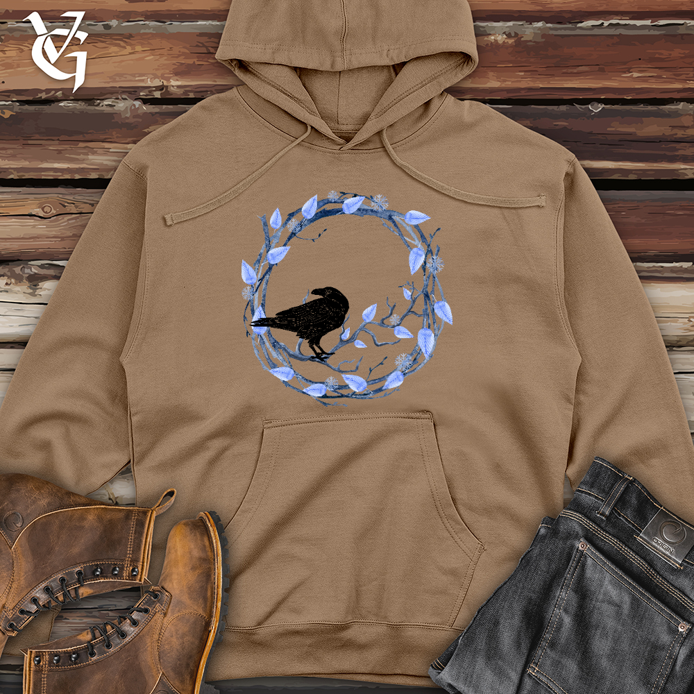 Winter Wreath Watcher Midweight Hooded Sweatshirt