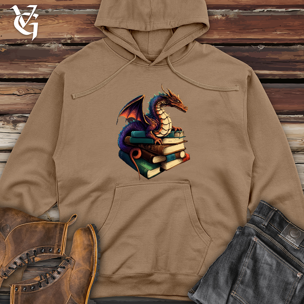 Dragon Book Hoarder Midweight Hooded Sweatshirt