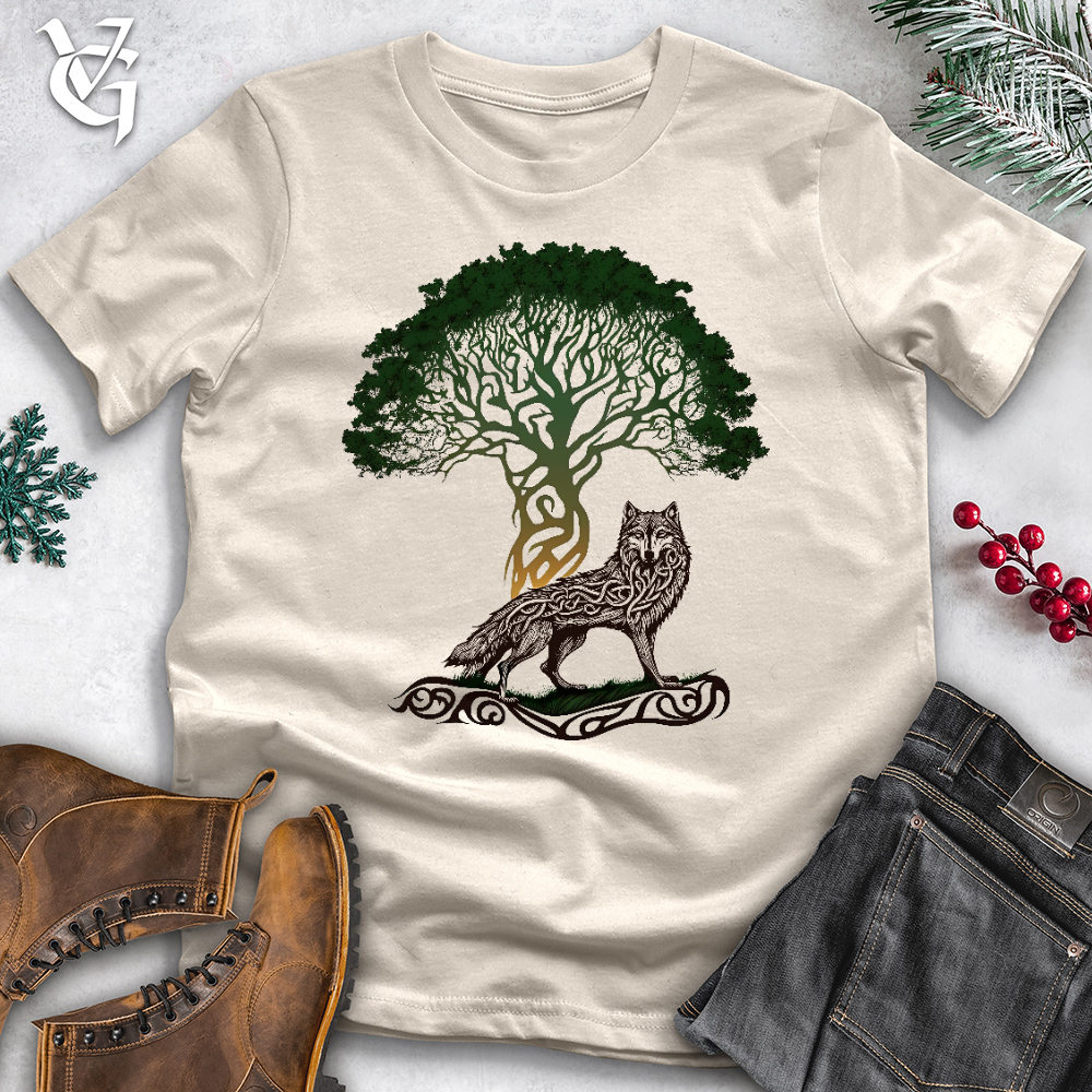 Poised Wolf Cotton Tee