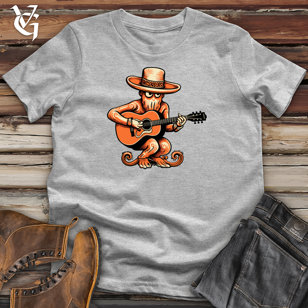 Retro Guitar Strumming Octopus Softstyle Tee