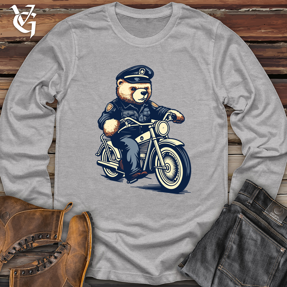 Bear Police Patrol Softstyle Long Sleeve