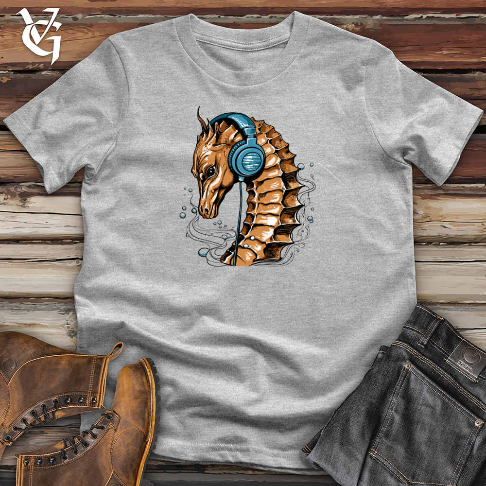 Seahorse Ocean Pulse Headphone Harmony Softstyle Tee