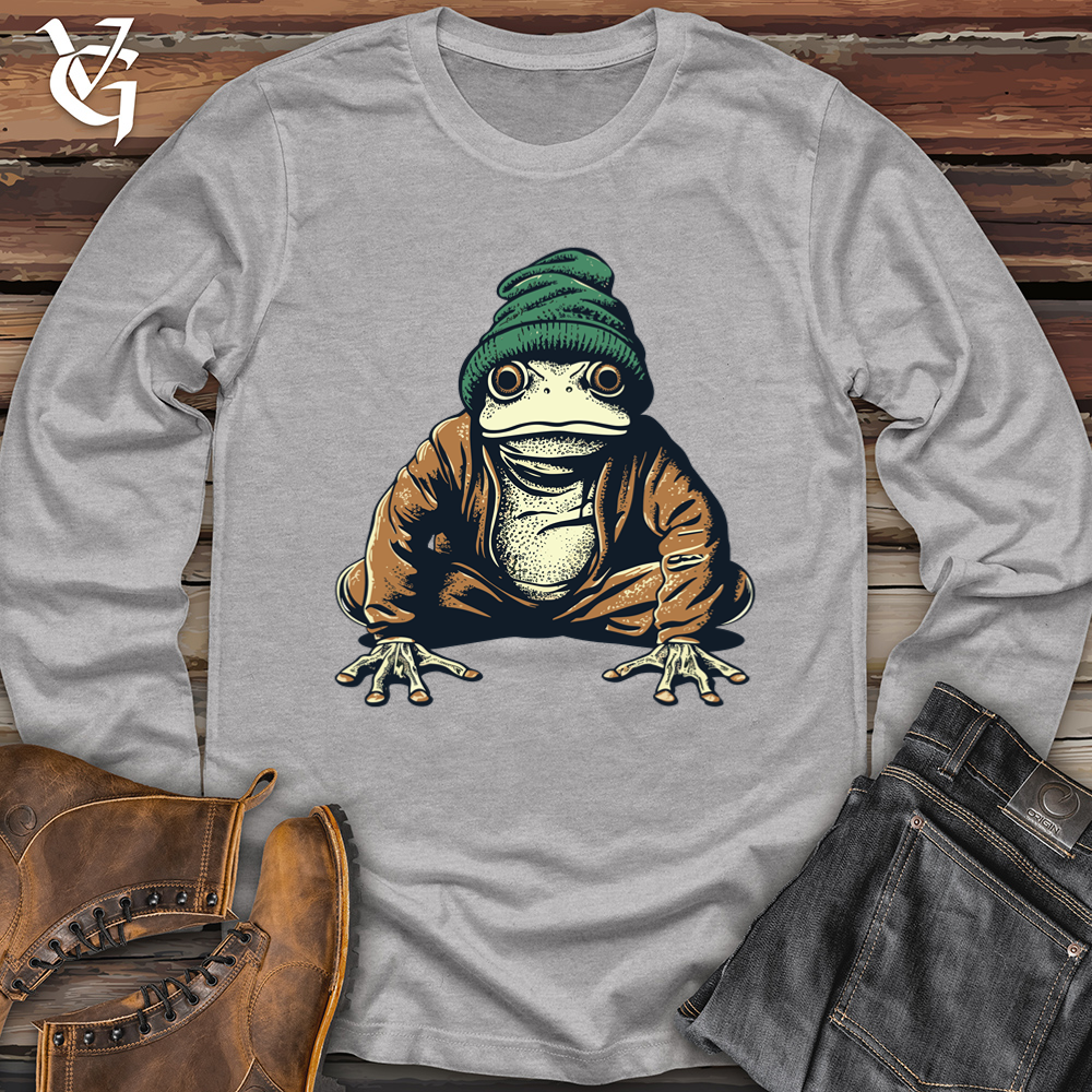 Slouchy Beanie Frog Softstyle Long Sleeve