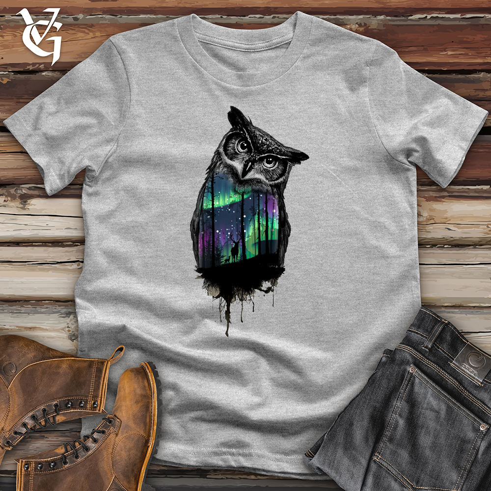 Northern Lights Owl Softstyle Tee