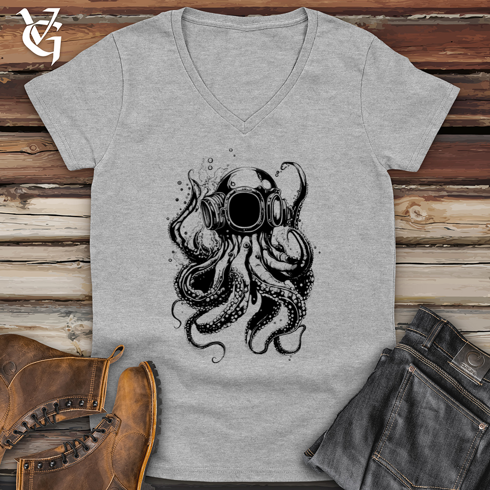 Scuba Octopus Softstyle V-Neck