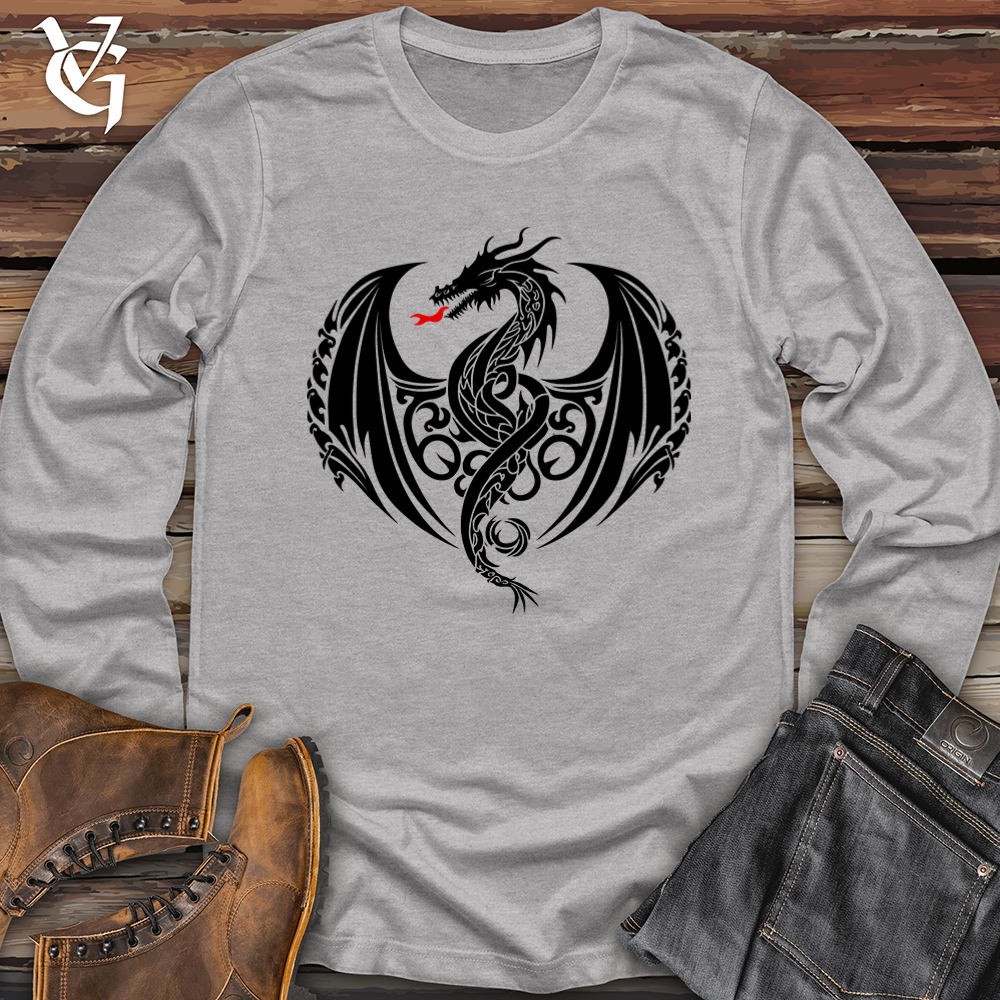 Fire Breathing Dragon Softstyle Long Sleeve