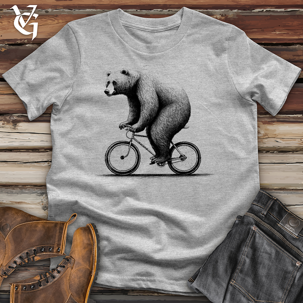 Bear Riding Bike Softstyle Tee