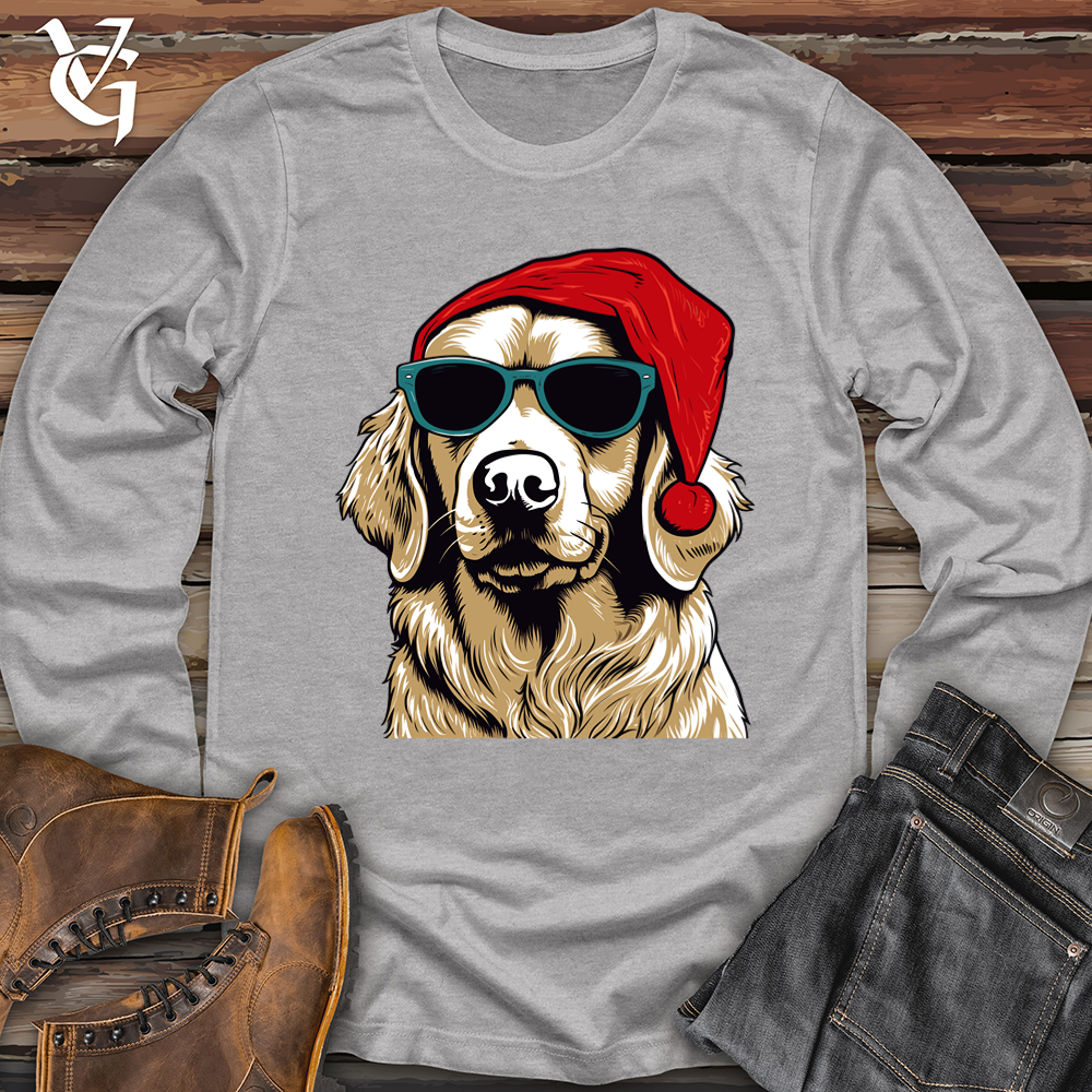 Santa Paws Golden Retriever Softstyle Long Sleeve