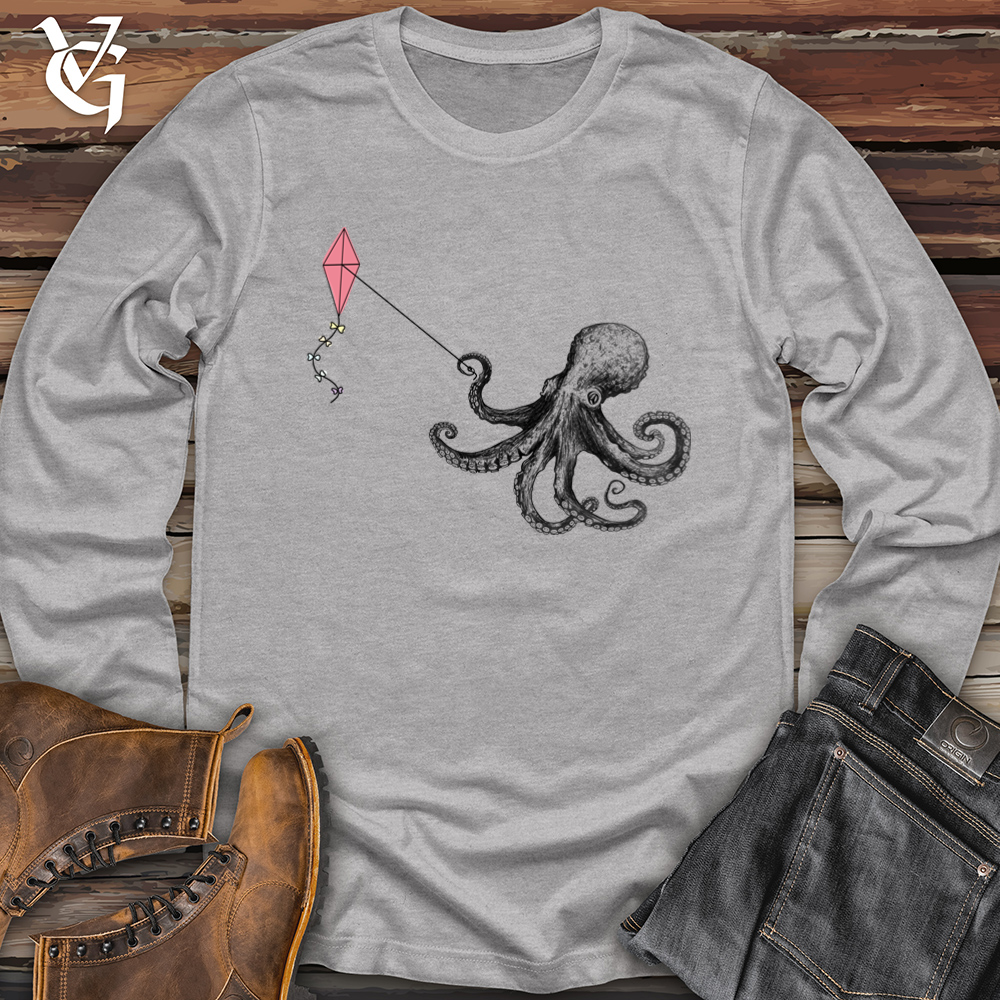 Octopus Flying Kyte Softstyle Long Sleeve