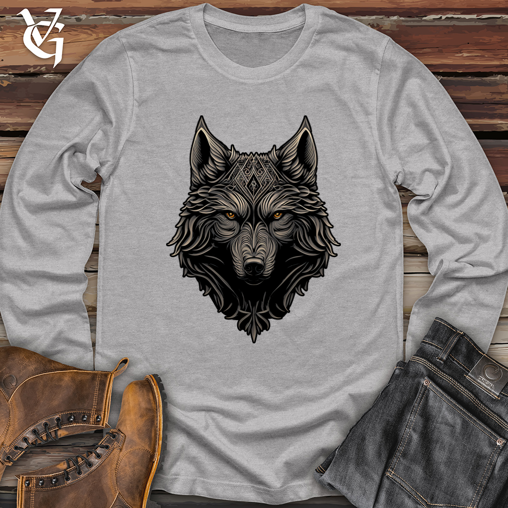 Realistic Wolf Softstyle Long Sleeve