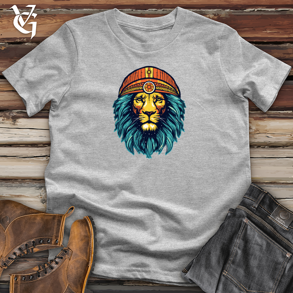 Retro Cosmic Beanie Lion Softstyle Tee
