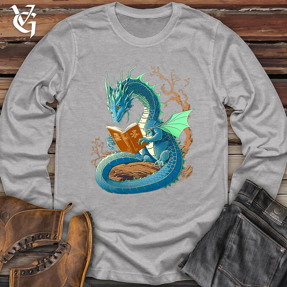 Dragon Book Worm Softstyle Long Sleeve