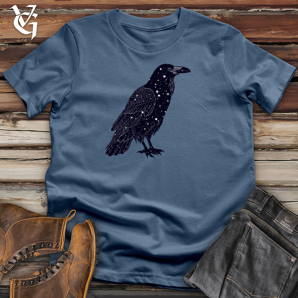 Celestial Raven Silhouette Cotton Tee