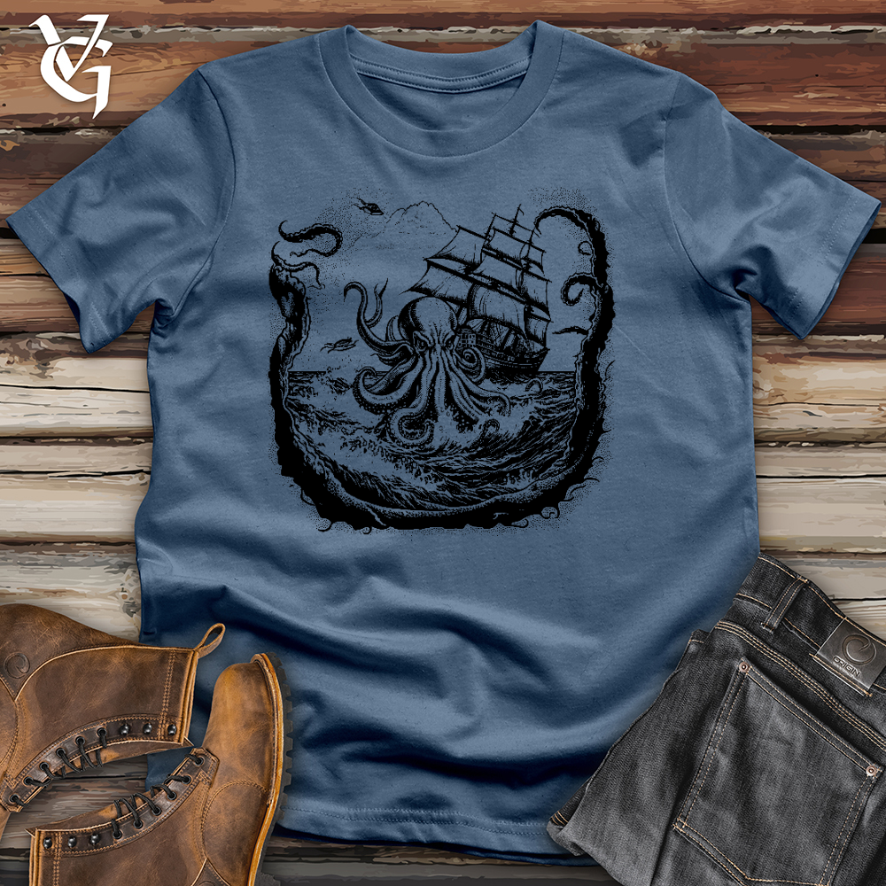 Octopus At Sea Cotton Tee