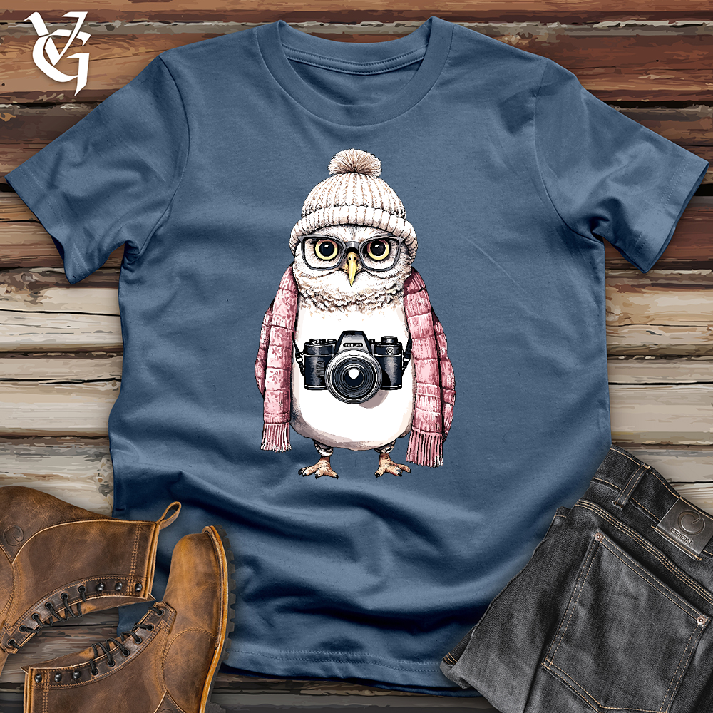 Owl Photographer Cotton Tee