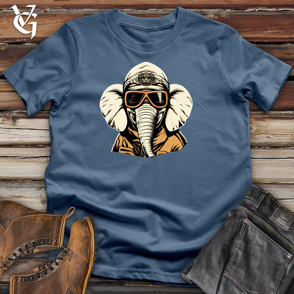 Vintage Ski Masked Elephant Cotton Tee