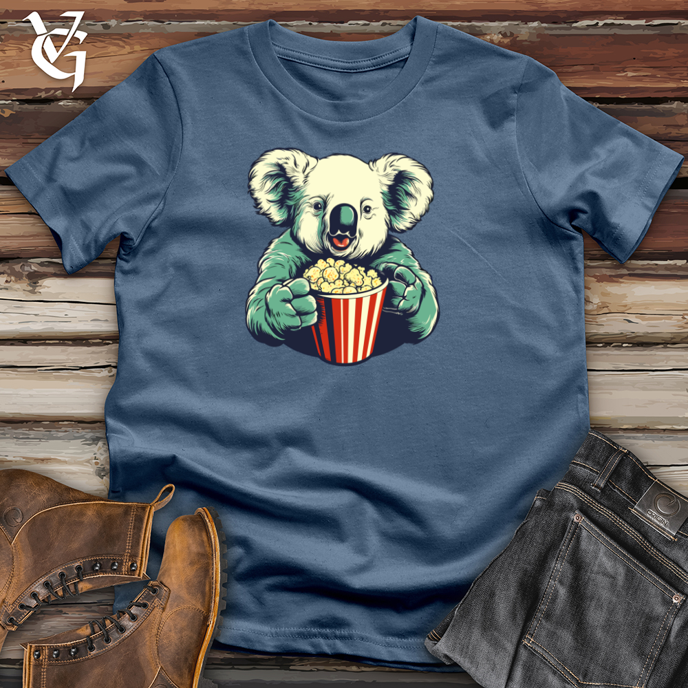 Popcorn-Munching Koala Cotton Tee