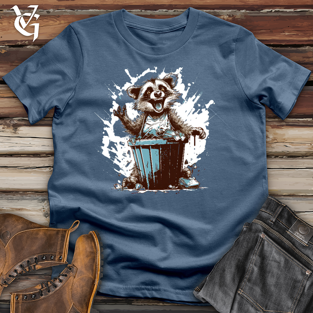 Raccoon Trash Party Cotton Tee