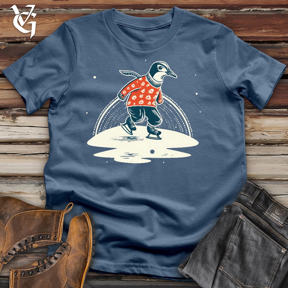 Ice Skating Penguin Cotton Tee