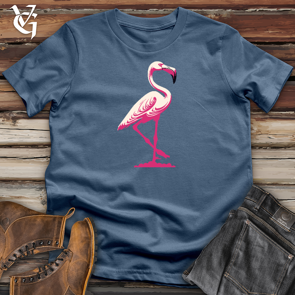 Graceful Flamingo Cotton Tee