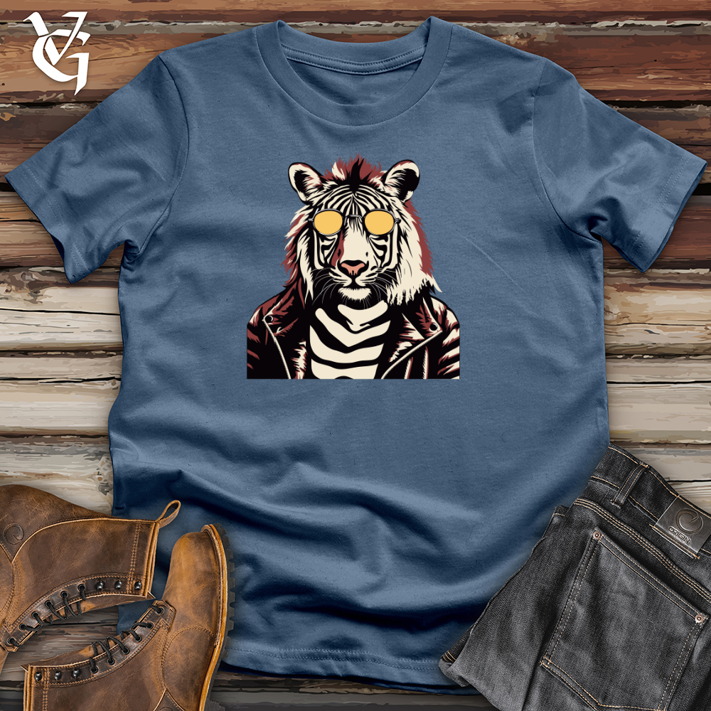 Vintage Zebra Glam Cotton Tee