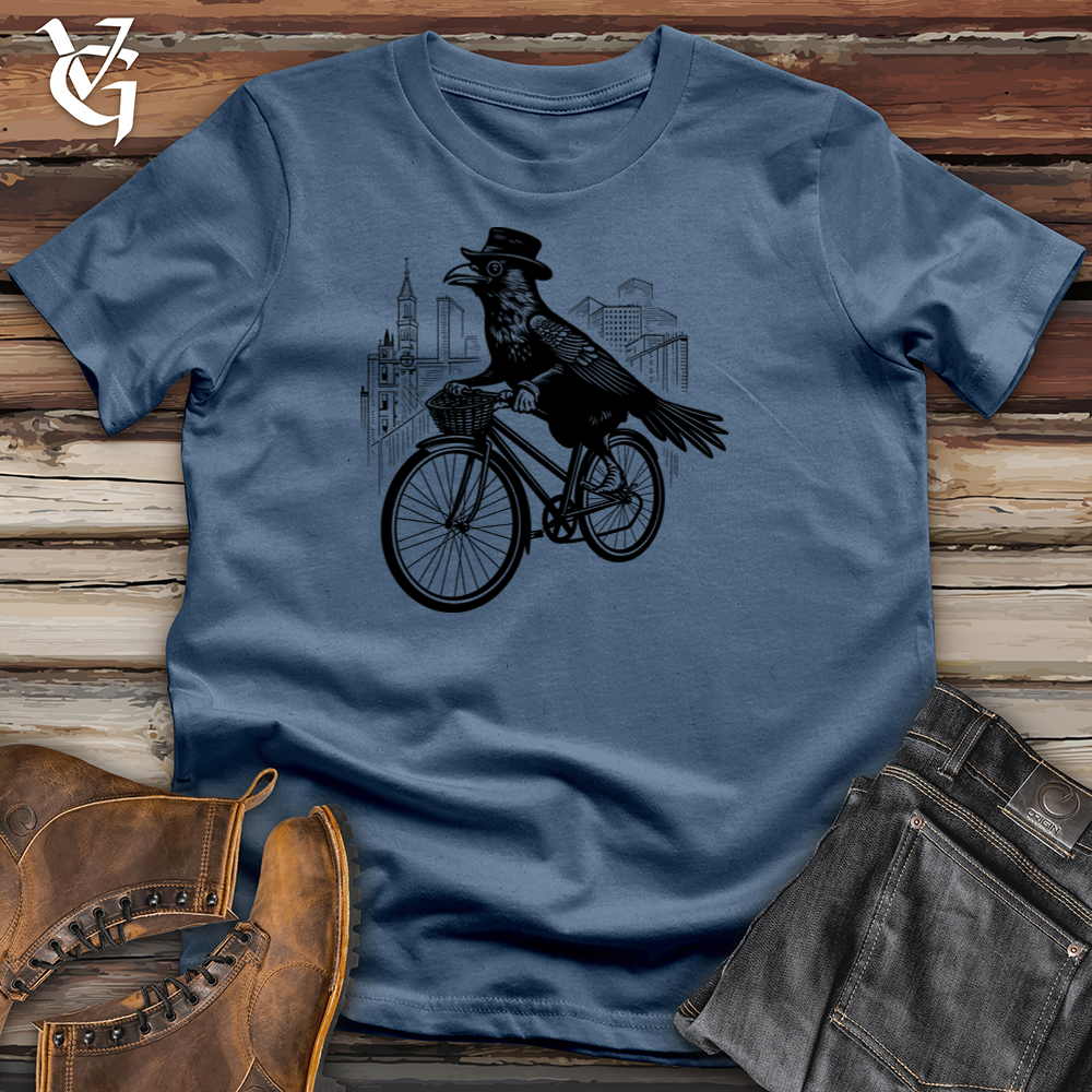 Stylish Raven Pedaler Cotton Tee