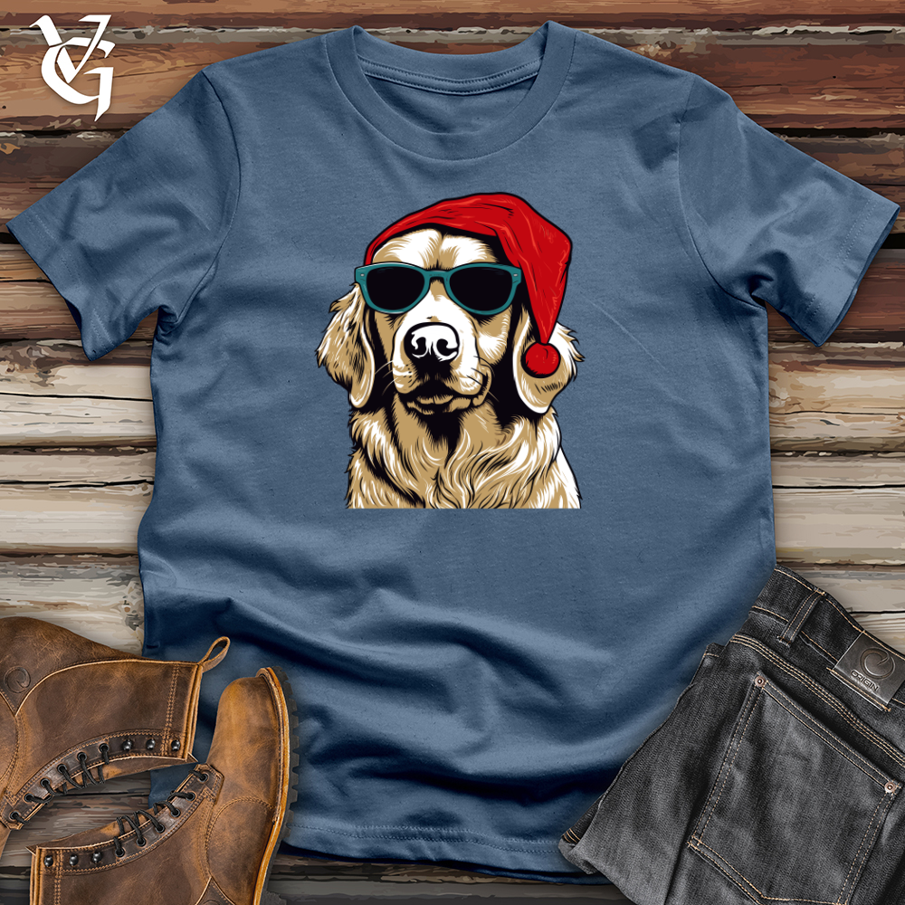 Santa Paws Golden Retriever Cotton Tee