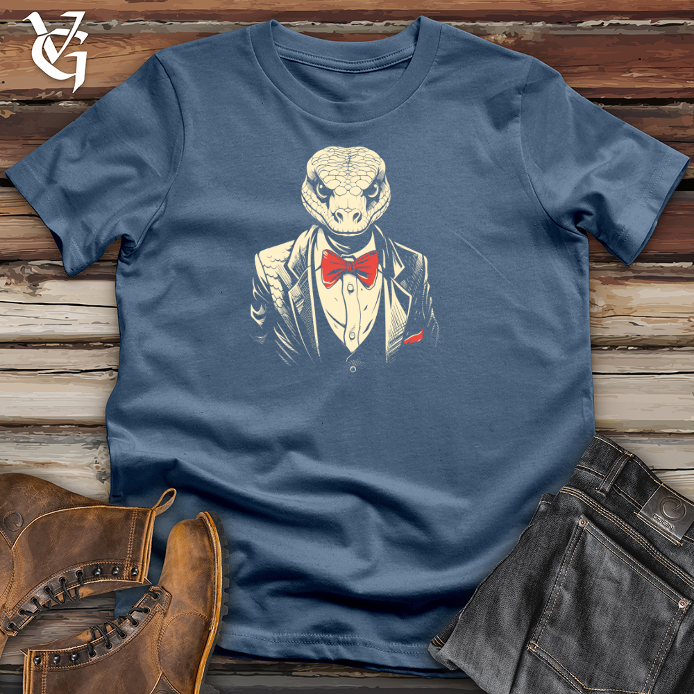 Retro Tuxedo Snake Cotton Tee
