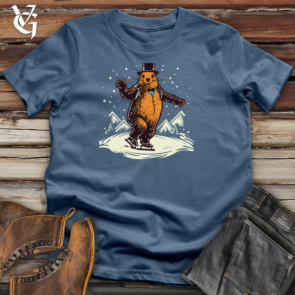 Beaver Ice Skating Cotton Tee