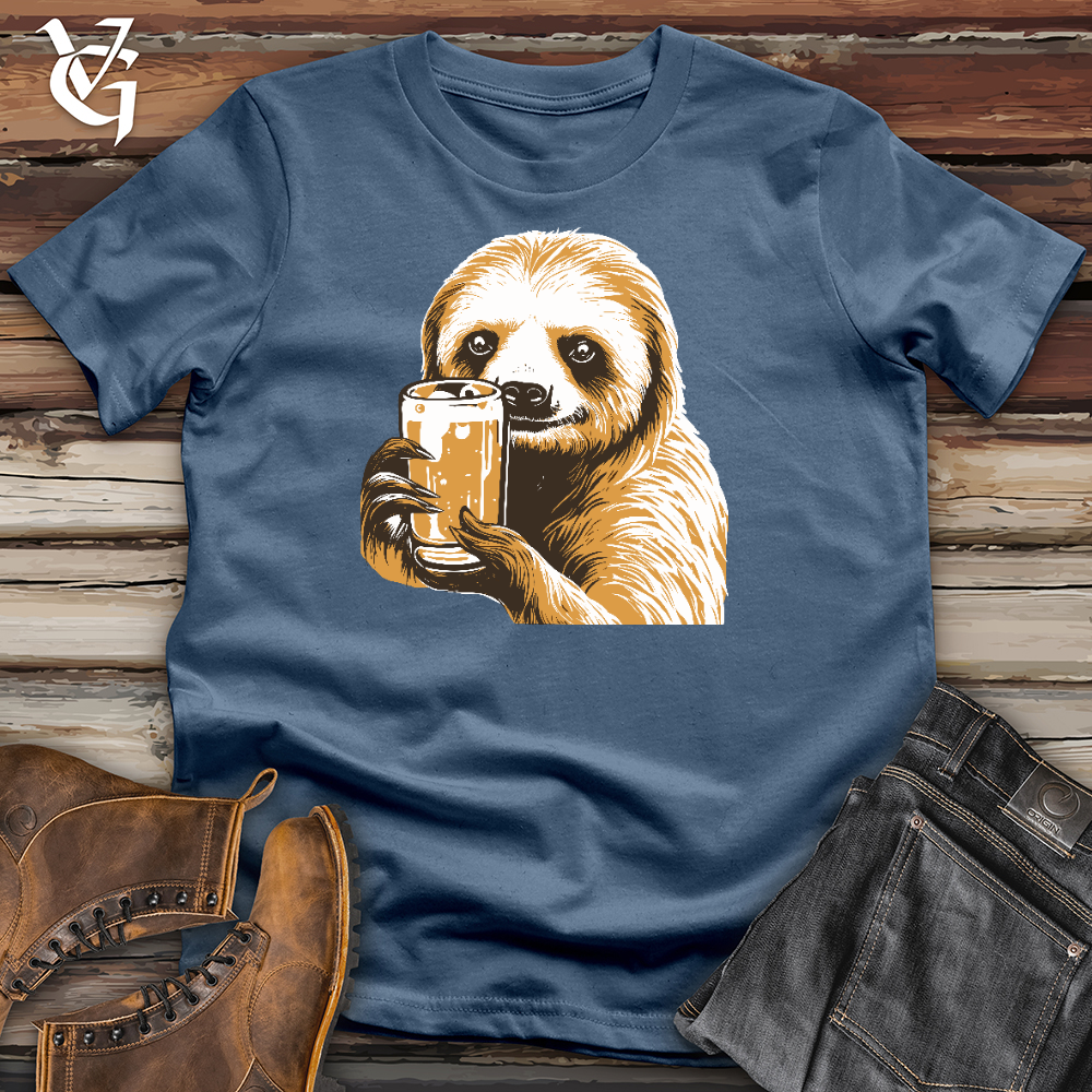 Sloth Drinking Cotton Tee