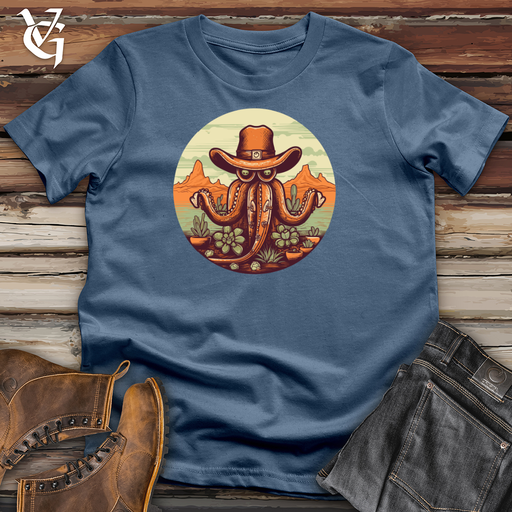 Desert Cowboy Octopus Cotton Tee
